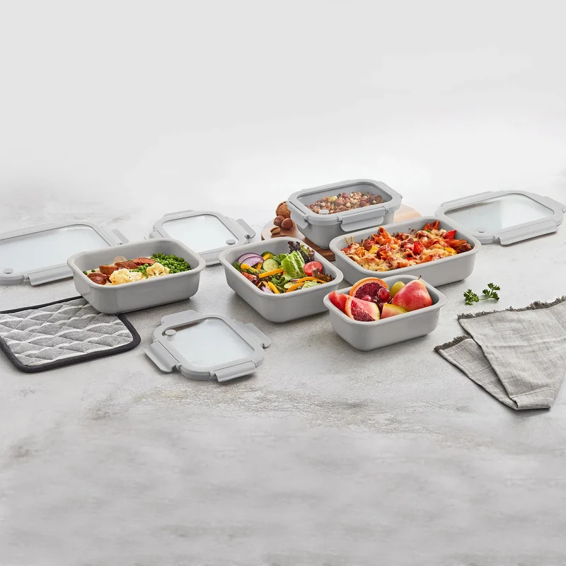 SAFDIE & CO. INC - Ensemble de Rangement en Céramique pour Aliments, 10 Pièces