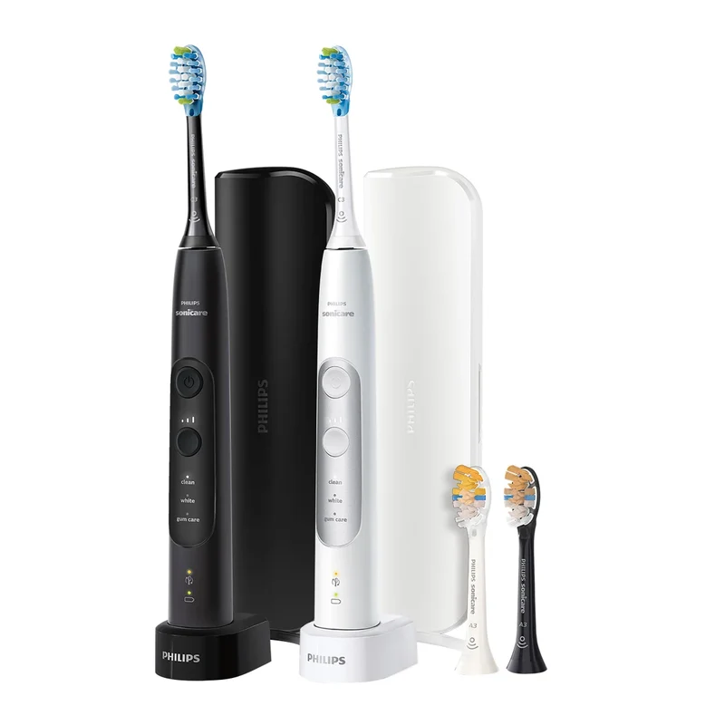 PHILIPS - Ensemble de 2 Brosses à Dents Soniques Rechargeables Sonicare Professional Clean