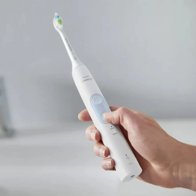 PHILIPS - Ensemble de 2 Brosses à Dents Soniques Rechargeables Sonicare Optimal Clean