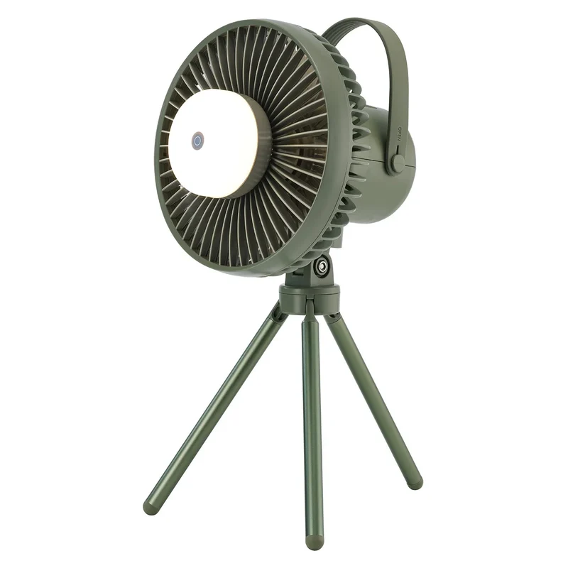 CAMELION - Ventilateur de Camping Rechargeable avec Lampe à DEL