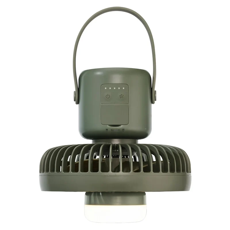 CAMELION - Ventilateur de Camping Rechargeable avec Lampe à DEL