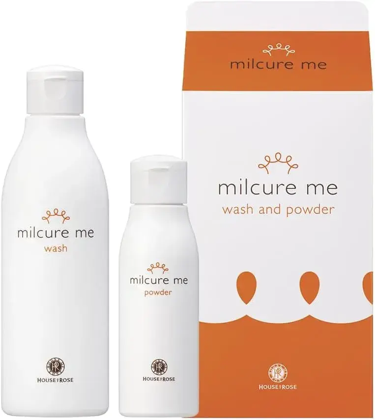 House of Rose Milk Cure Me Facial Cleanser & Powder Set 8.5 fl oz for Skin