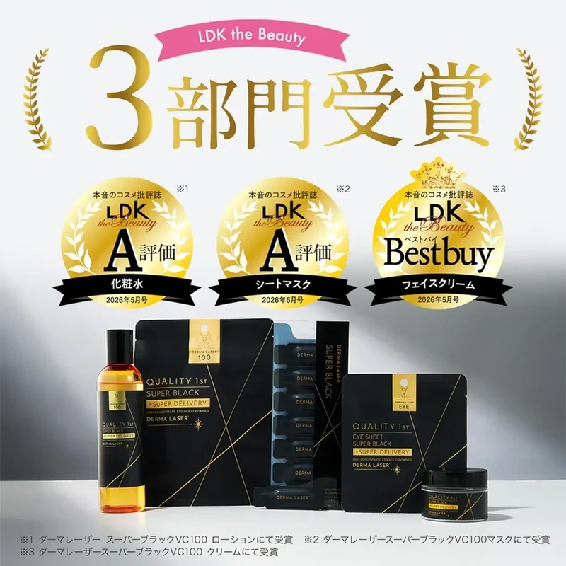 Quality 1st Derma Laser Super Black VC Vitamin C Serum 28 Count