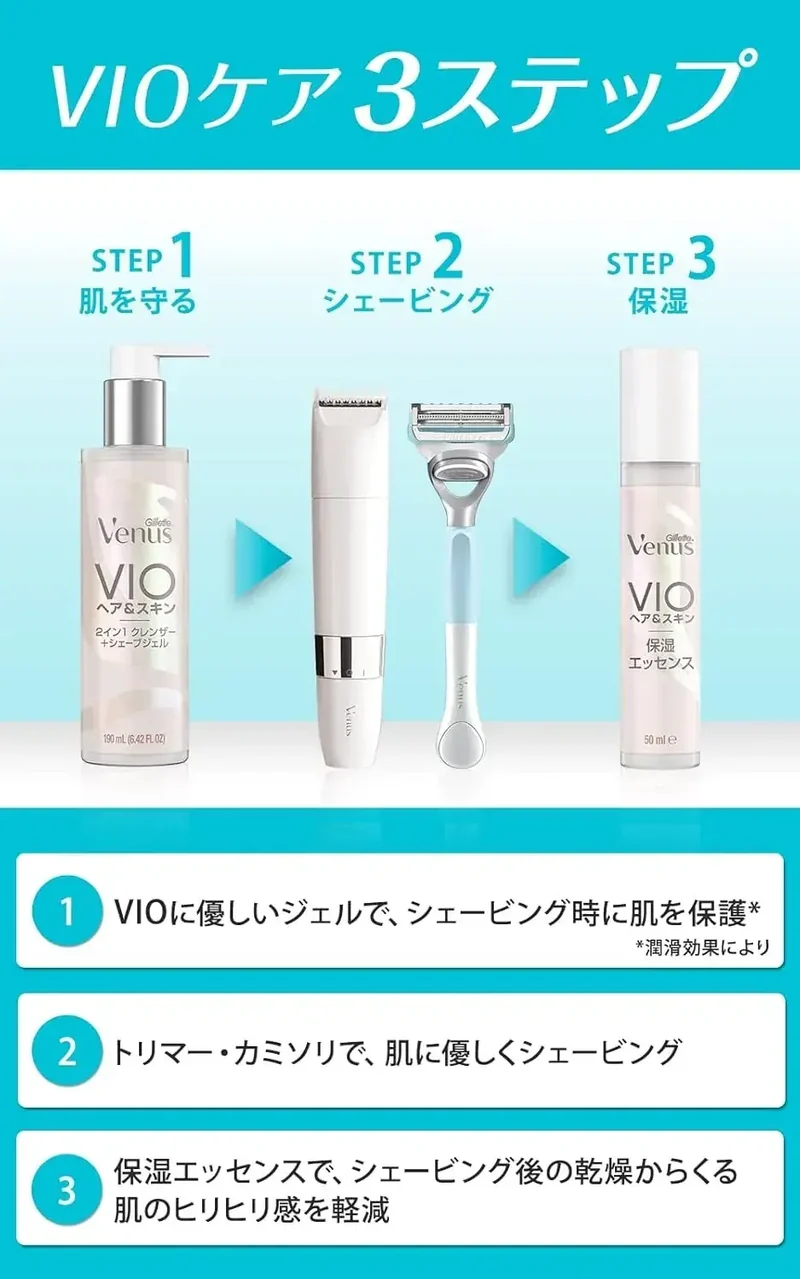 Gillette Venus VIO Women's Razor Kit with Refill Blade & Essence