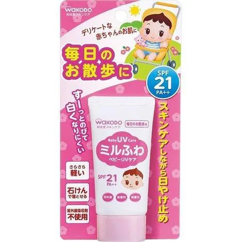 Wakodo Baby UV Care For Daily Walk Sunscreen SPF21 PA++ 30g