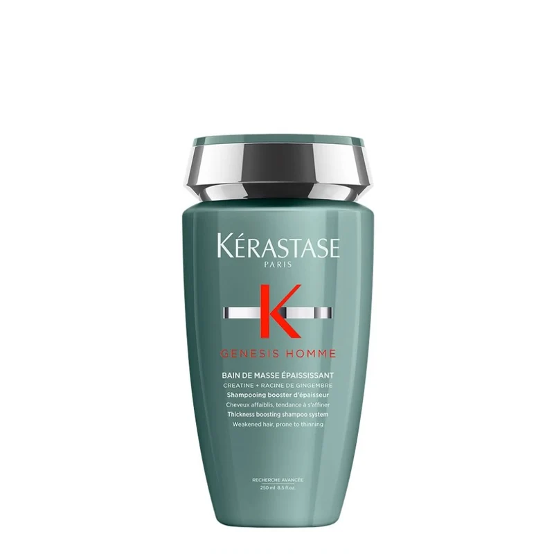 Shampoing booster d'épaisseur Bain de Masse Épaississant Genesis Homme - Pour cheveux affaiblis, tendance à s'affiner
