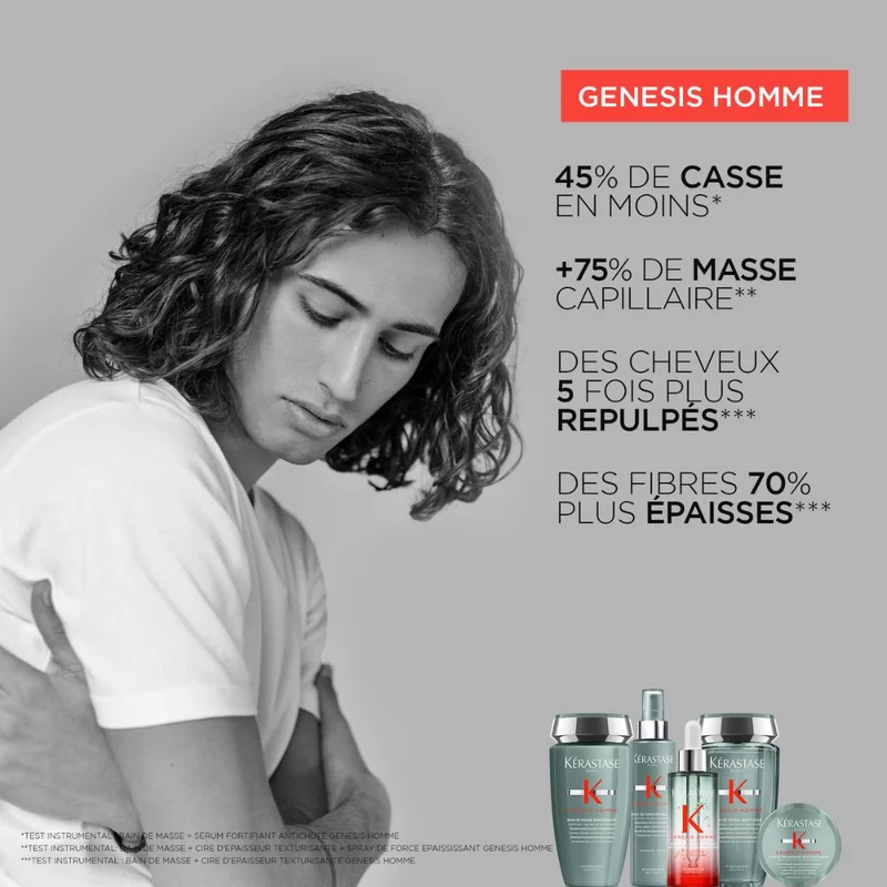 Spray booster de force épaississant Genesis Homme - Pour cheveux affaiblis, tendance à s'affiner (150ml/5.1oz)