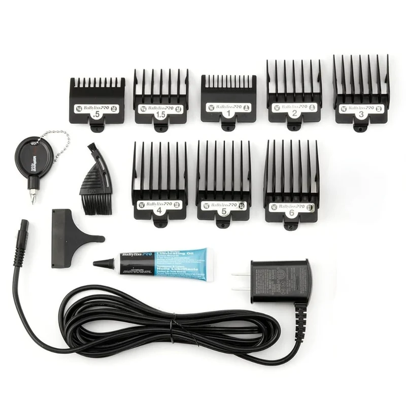 Tondeuse métallique sans fil avec pile lithium-ion "FX870RI Boost+" Édition Influenceur "Los Cut It" - Noir et Rouge