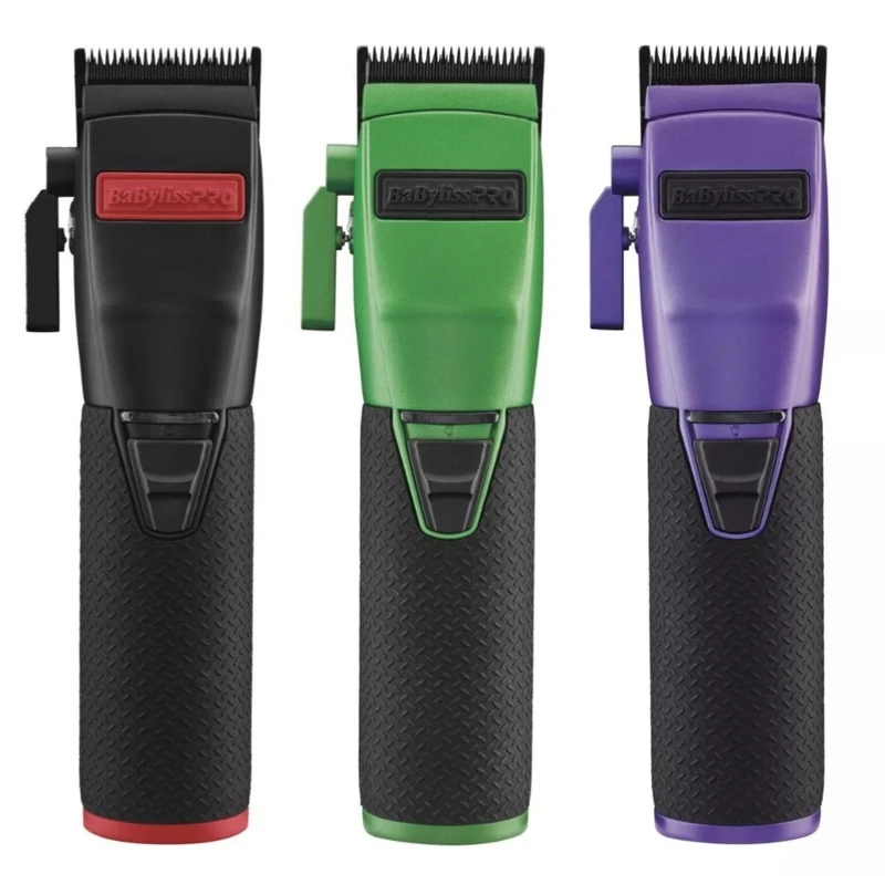 Tondeuse métallique sans fil avec pile lithium-ion "FX870RI Boost+" Édition Influenceur "Los Cut It" - Noir et Rouge