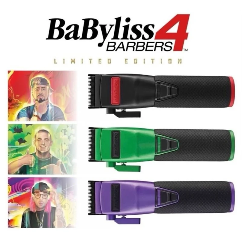 Tondeuse métallique sans fil avec pile lithium-ion "FX870PI Boost+" Édition Influenceur "Franck Da Barber" - Noir et Mauve