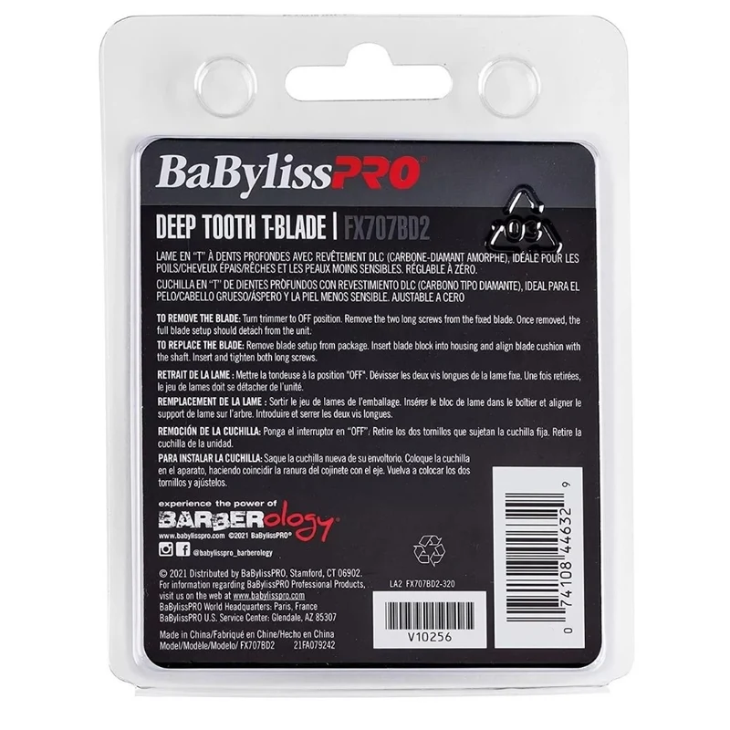 Lame de rechange pour tondeuse FX787 Lame en T à dents profondes FX707BD2 DLC - Noir