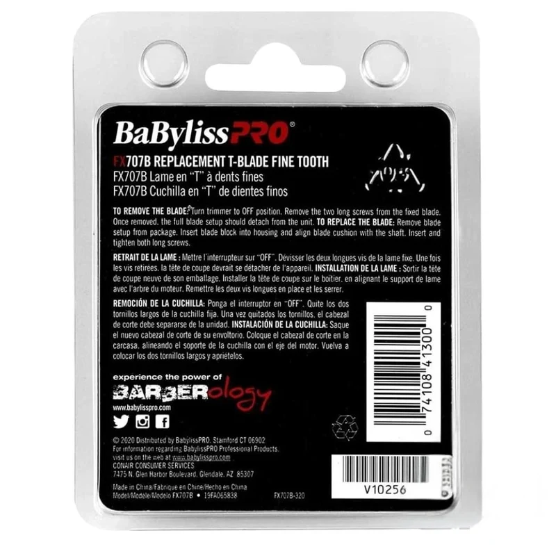 Lame de rechange pour tondeuse FX787 Lame en T à dents fines FX707B Graphite - Noir
