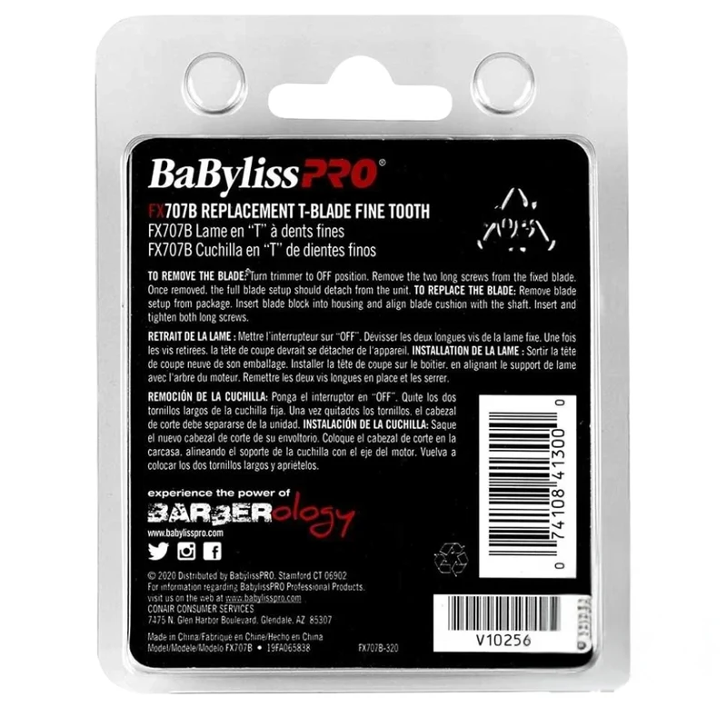 Lame de rechange pour tondeuse FX787 Lame en T à dents fines FX707B Graphite - Noir