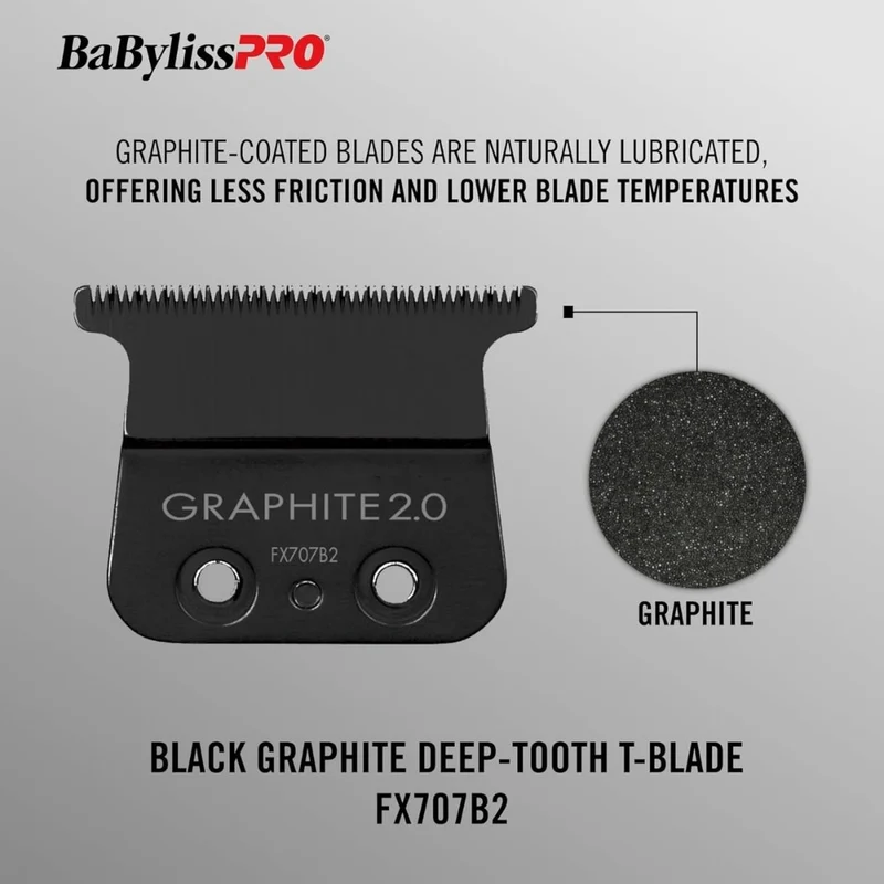 Lame de rechange pour tondeuse FX787 Lame en T à dents profondes de 2mm FX707B2 Graphite - Noir