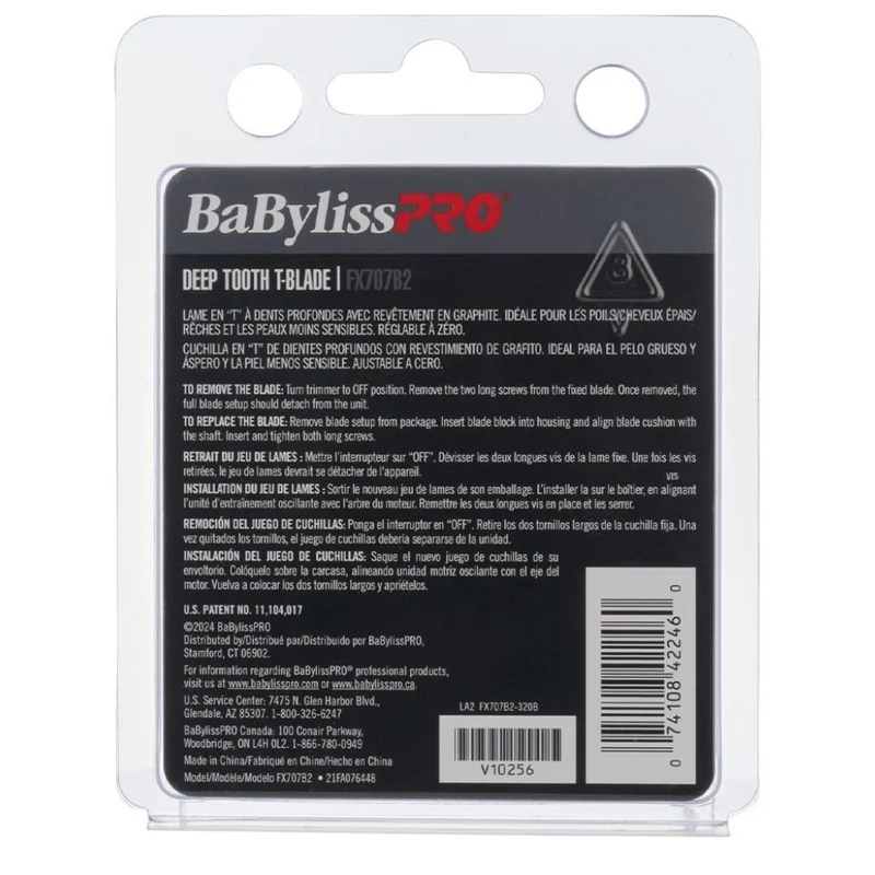 Lame de rechange pour tondeuse FX787 Lame en T à dents profondes de 2mm FX707B2 Graphite - Noir