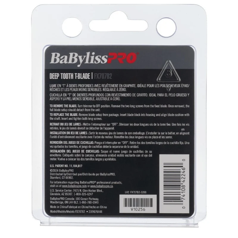 Lame de rechange pour tondeuse FX787 Lame en T à dents profondes de 2mm FX707B2 Graphite - Noir
