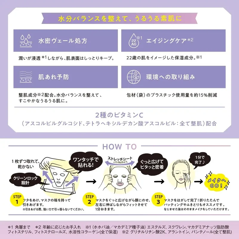Saborino Mezamashi Sheet N 30 Sheets Hydrangea Scent Refreshing Skincare