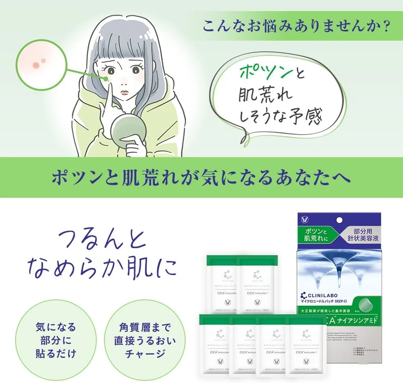 Clinilab Microneedle Patch Deep-Ci with Cica Niacinamide Hyaluronic Acid