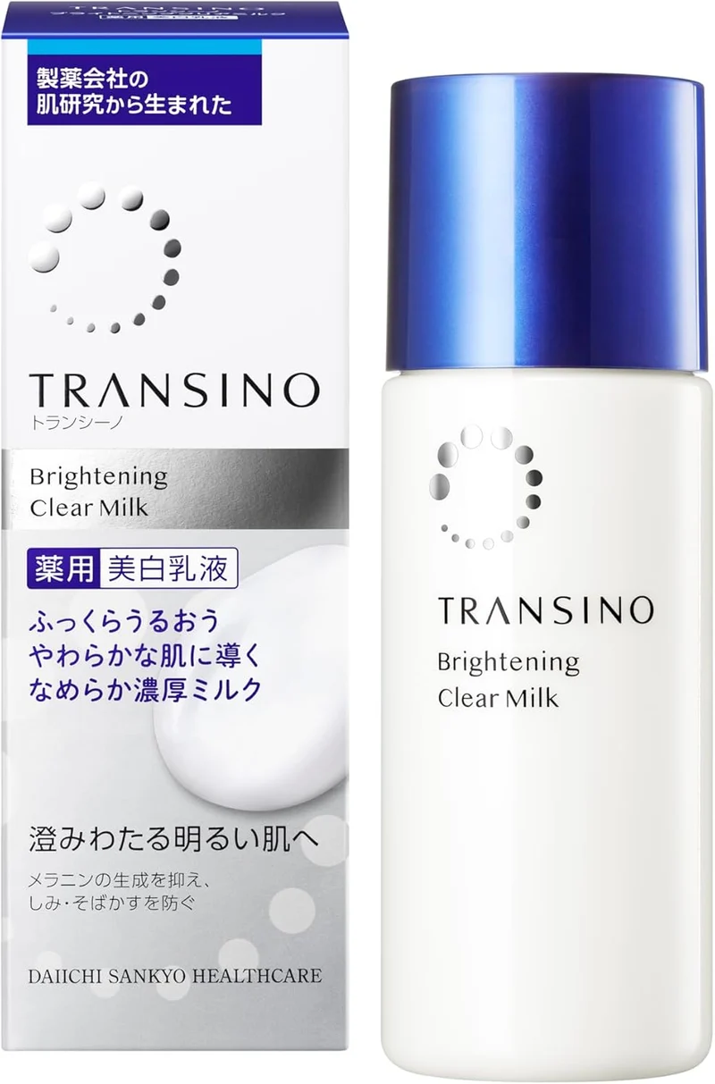 Transino Medicated Brightening Milky Lotion 100ml with Sample and Active Ingredients