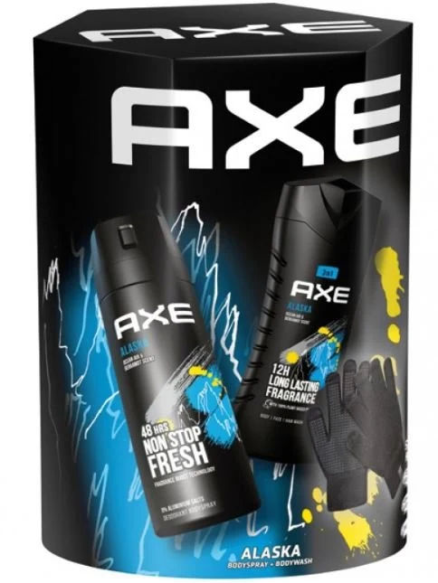 Coffret Alaska déodorant 150ml + gel douche 250ml + gants tactiles