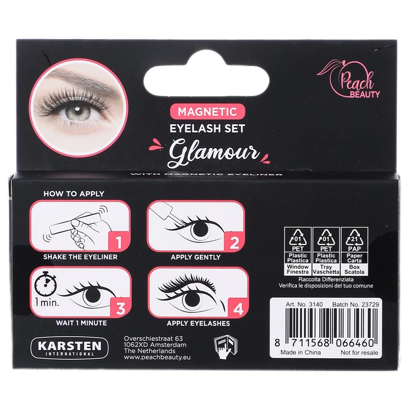 Kit de 2 faux-cils magnétique avec eyeliner magnétique