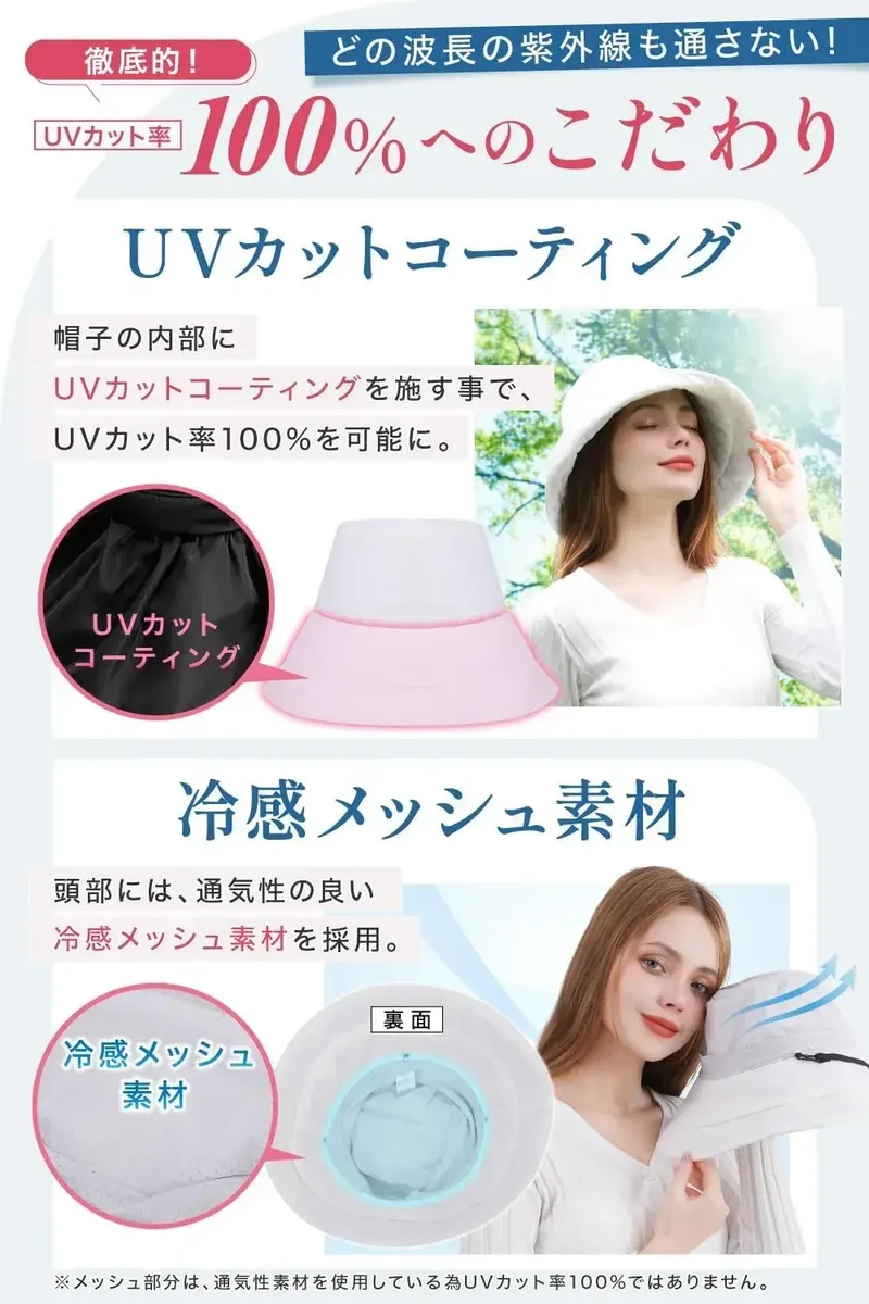 Classic Tokyo Label 100% UV Protection Sun Hat for Women