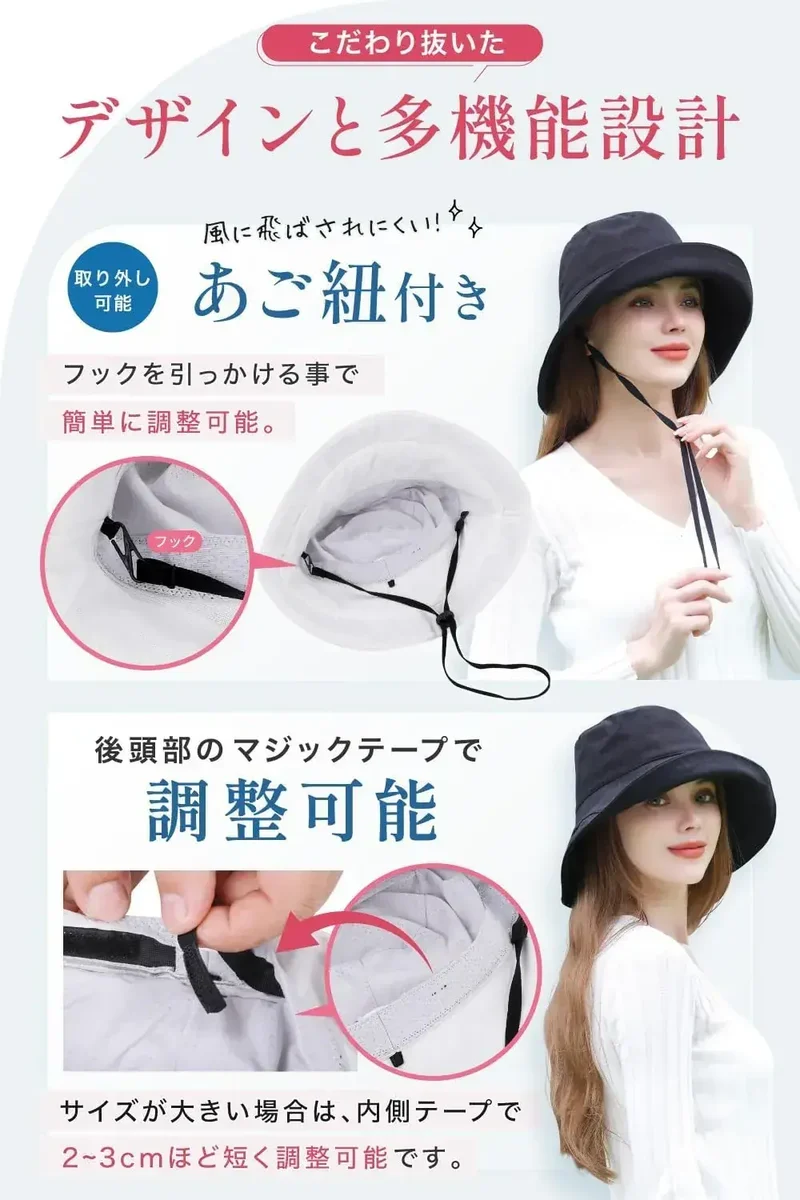Classic Tokyo Label 100% UV Protection Sun Hat for Women