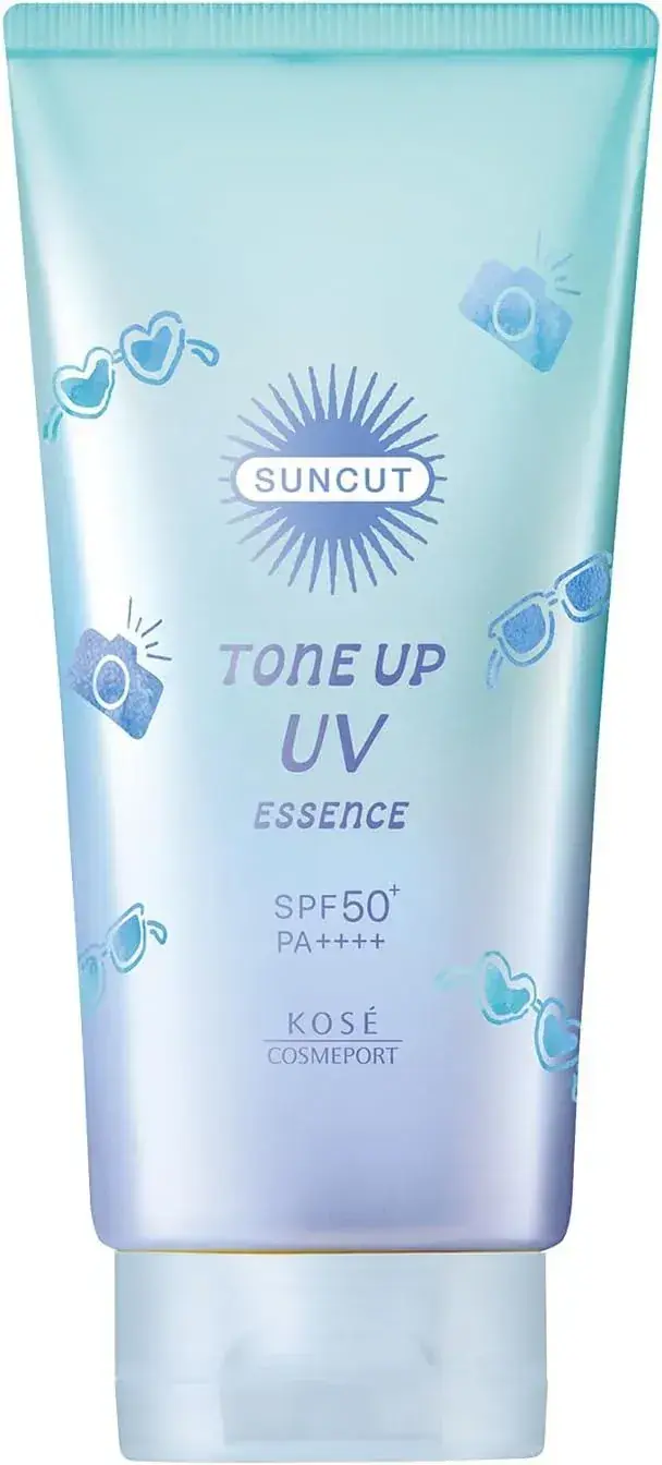 Kose Suncut Tone Up UV Snow White Blue Sunscreen 80g Daily