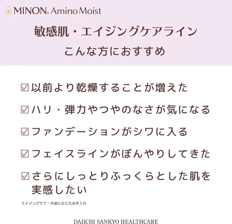 Minon Amino Moist Aging Care Trial Set Hydrating Lotion Cream Oil
