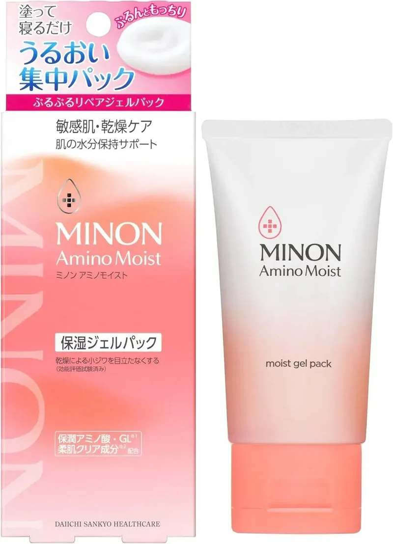 Minon Amino Moist Plump Repair Gel 60g Hypoallergenic Sleep Pack