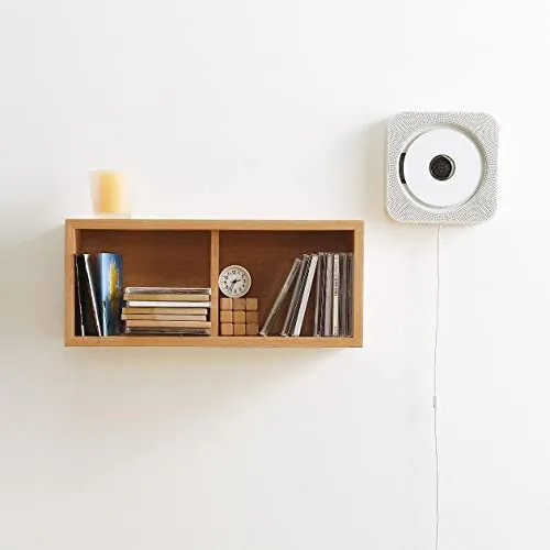 MUJI Wall Mount CD Player CPD-4 Radio Audio FM Remote Control White