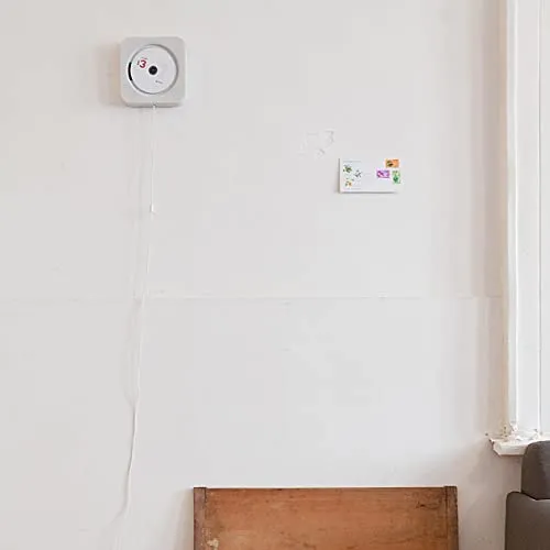 MUJI Wall Mount CD Player CPD-4 Radio Audio FM Remote Control White