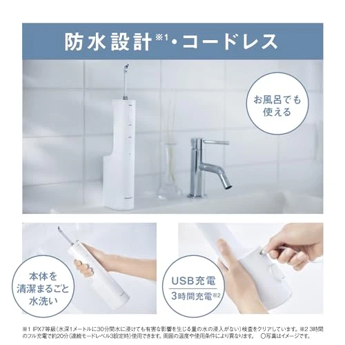 Panasonic Oral Rinser Jet Cleansing Washer Doltz White EW-NJ80-W AC100V-AC240V