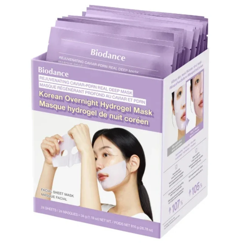 BIODANCE - Paquet de 24 Masques Régénérants Profonds au Caviar et PDRN