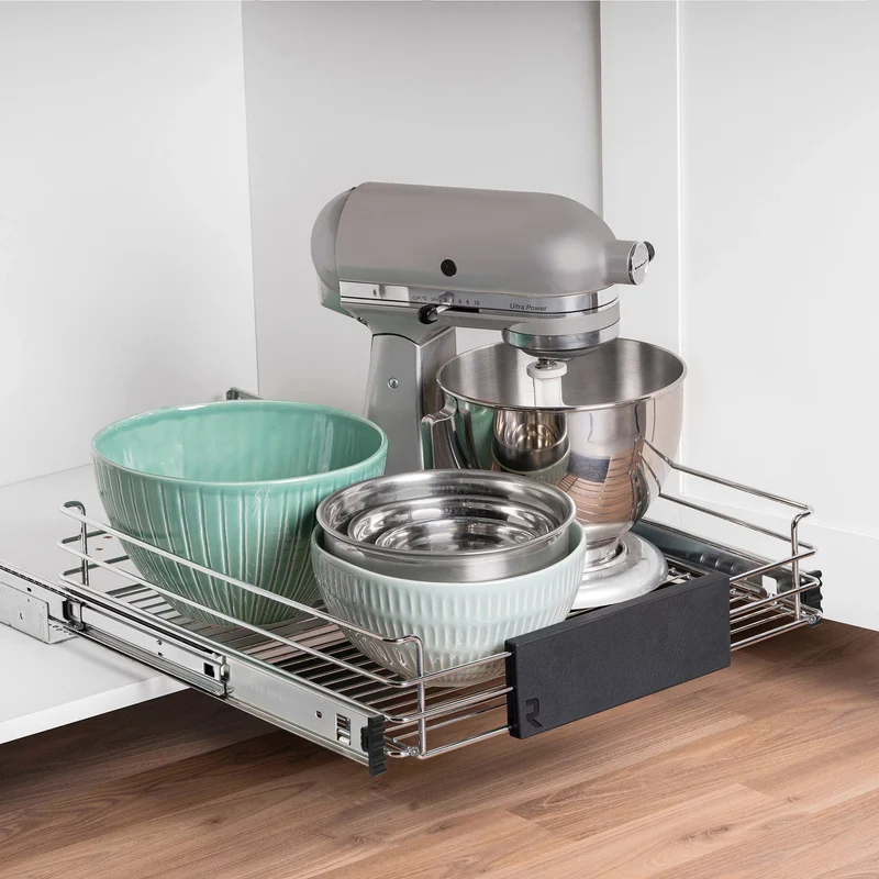 RICHELIEU - Panier de Rangement Coulissant Réglable pour Cuisine