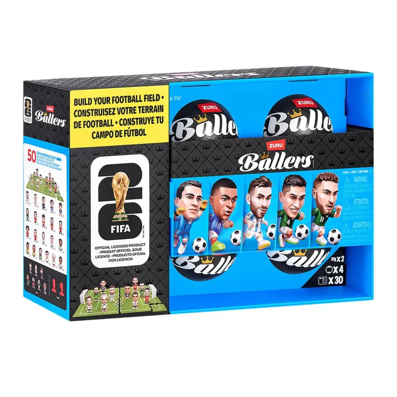 ZURU - Paquet de 4 Balles Surprises Joueurs FIFA Série 1