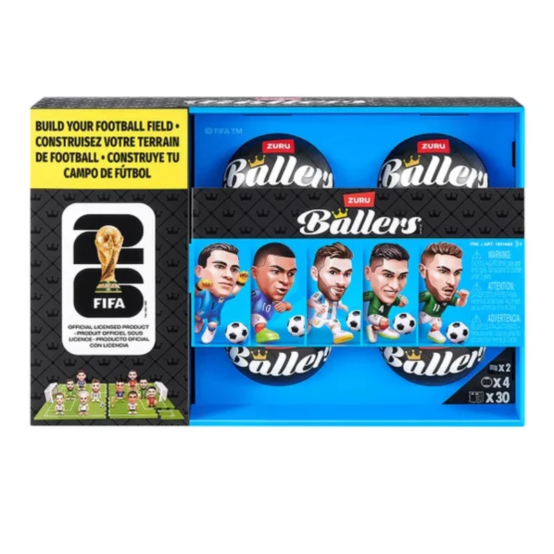 ZURU - Paquet de 4 Balles Surprises Joueurs FIFA Série 1