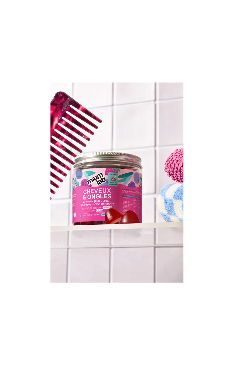 Recharge - Gummies Cheveux et Ongles - Pousse et renforcement - 1 mois