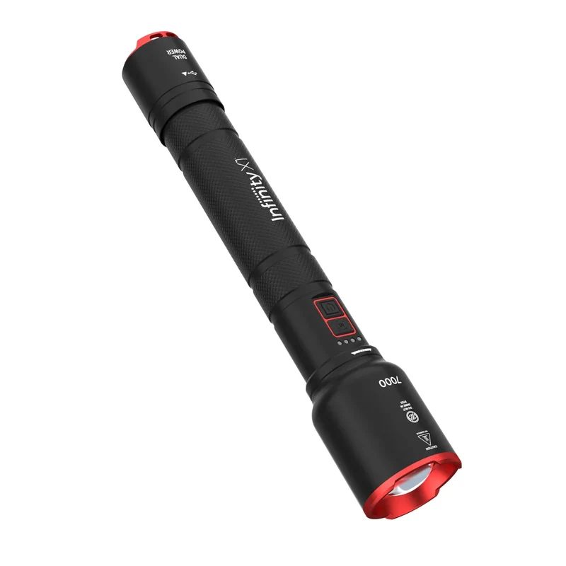 INFINITY X1 - Lampe de Poche à Alimentation Hybride de 7000 Lumens