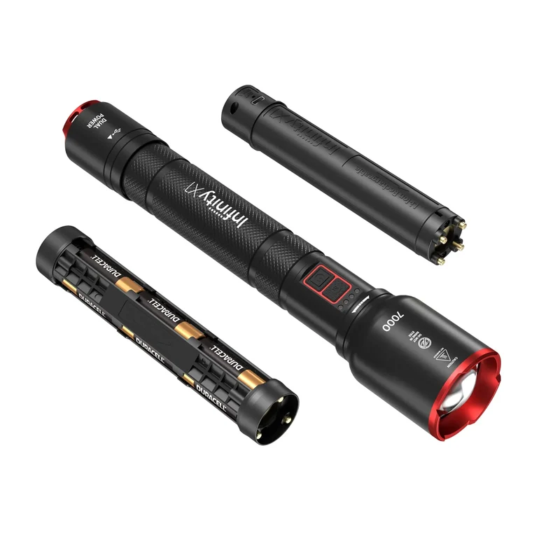 INFINITY X1 - Lampe de Poche à Alimentation Hybride de 7000 Lumens