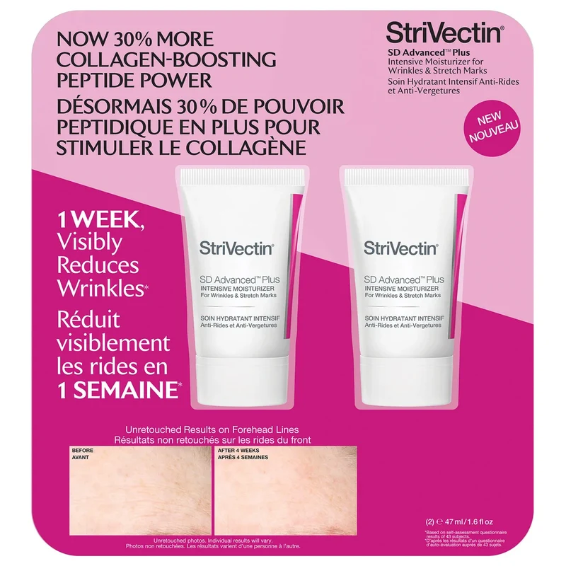 STRIVECTIN - Ensemble de 2 Soins Hydratants Intensif Anti-Rides et Anti-Vergetures SD Advanced Plus