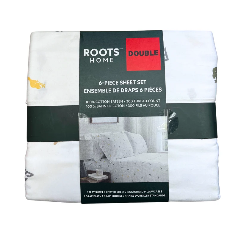 ROOTS HOME - Ensemble de Draps 6 Pièces