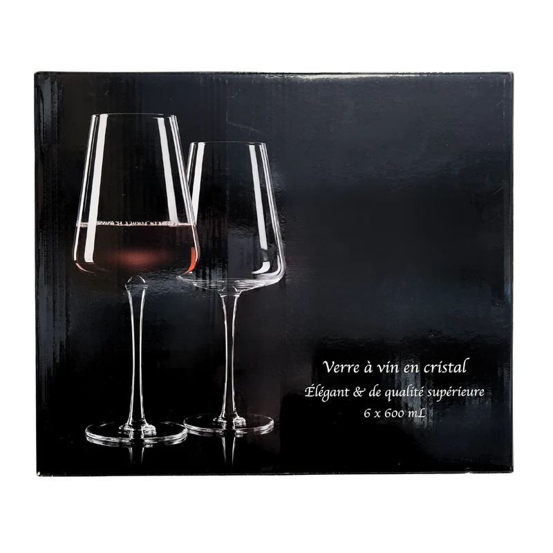 Ensemble de 6 Verres à Vin en Cristal