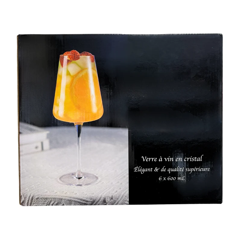Ensemble de 6 Verres à Vin en Cristal