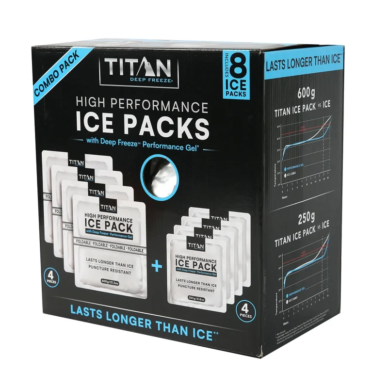 TITAN - Paquet de 8 Sachets Réfrigérants