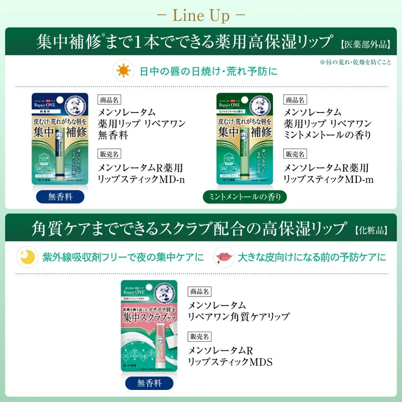 Mentholatum Lip Repair One Unscented 2.3g