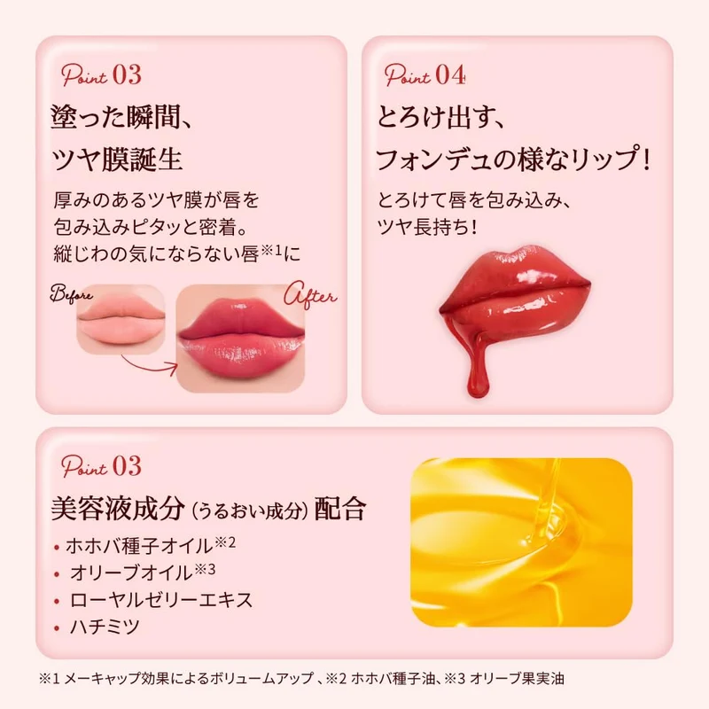 Rohto Mentholatum Lip Fondue Plum Red 3.2g