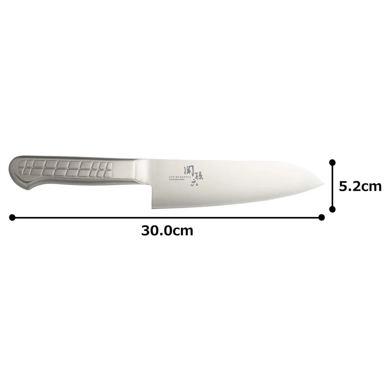 KAI Seki Magoroku All Stainless Santoku Knife 170mm 165g