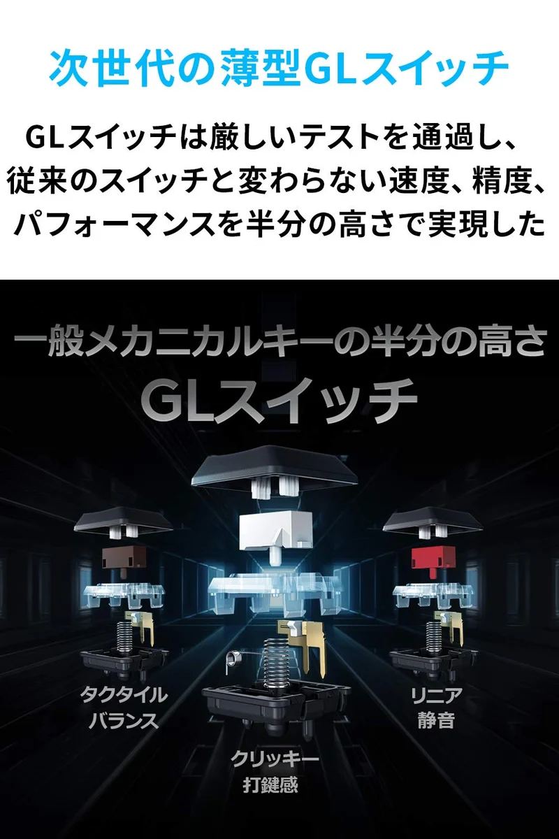 Logicool G913 TKL Wireless Slim Gaming Keyboard (Linear GL Japanese layout)