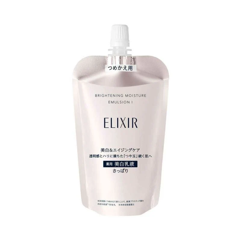 Shiseido Elixir Brightening Emulsion WTⅠRefill 110mL Light Refreshing